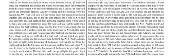 Close-up of text showing tiny cramped formatting with visible paragraph mark symbols printed in the book